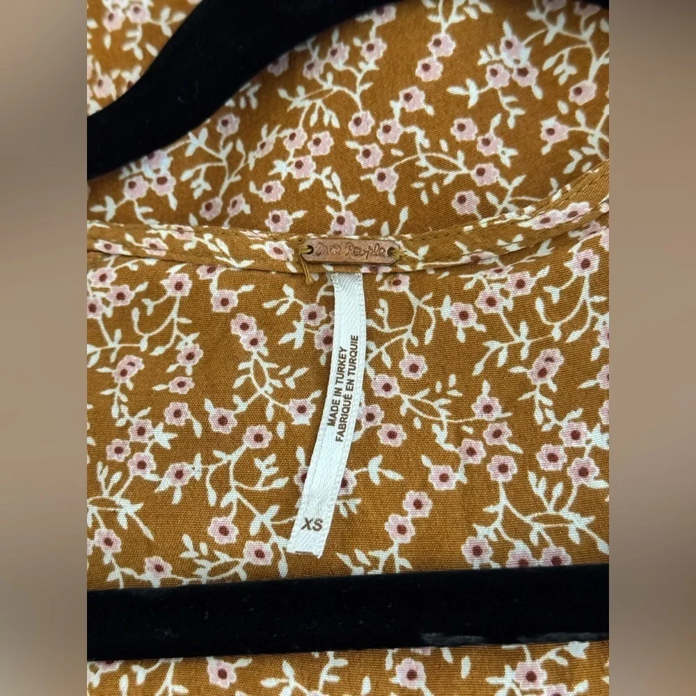 Free People | Clara Floral Print Tunic Dress Blouse - Size XS